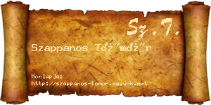 Szappanos Tömör névjegykártya